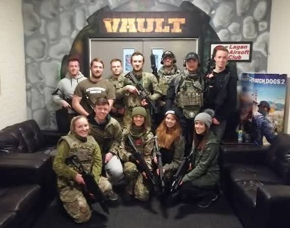 Team photo at the Vault